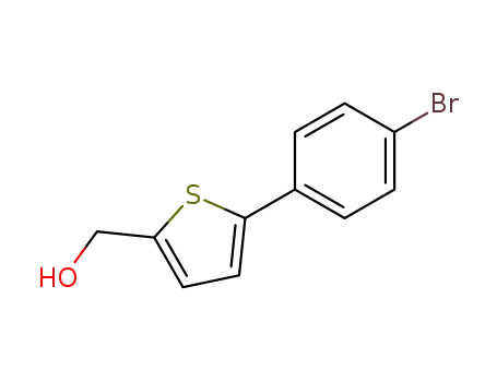 Molecular Structure of 344417-31-8 (2-Hydroxymethyl-5-(p-bromophenyl)thiophene)