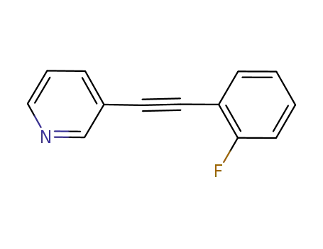 Molecular Structure of 1007120-41-3 (2-(o-fluorophenyl)-1-(2-pyridyl)ethyne)
