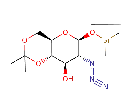 tert-Butyldimethylsilyl-2-azido-2-desoxy-4,6-O-isopropyliden-β-D-glucopyranosid
