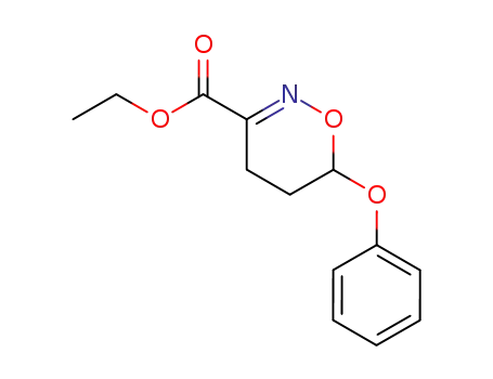 6-Phenoxy-5,6-dihydro-4H-[1,2]oxazine-3-carboxylic acid ethyl ester