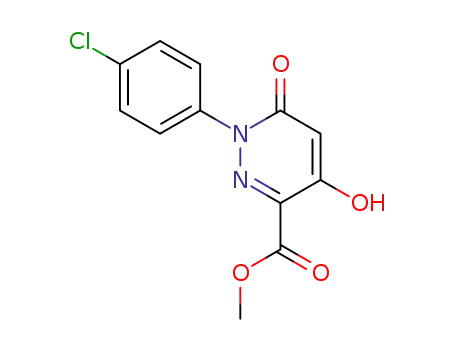 3-Pyridazinecarboxylic acid,
1-(4-chlorophenyl)-1,6-dihydro-4-hydroxy-6-oxo-, methyl ester