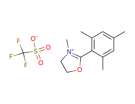 trifluoromethane sulfonates de N-methyl(trimethyl-2,4,6 phenyl)-2 oxazolinium-1,3