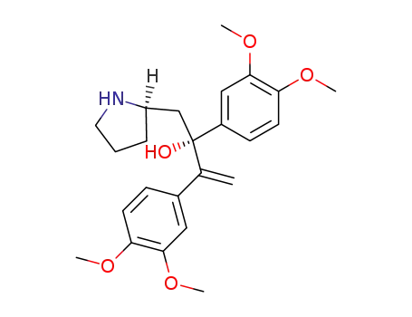 (R)-2,3-Bis-(3,4-dimethoxy-phenyl)-1-(R)-pyrrolidin-2-yl-but-3-en-2-ol