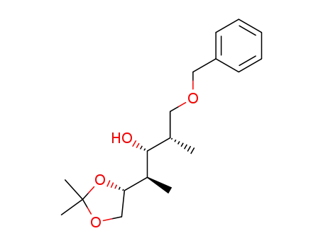 (2R,3R,4R,5S)-6-benzyloxy-3,5-dimethyl-1,2-O-isopropylidene-1,2,4-hexanetriol