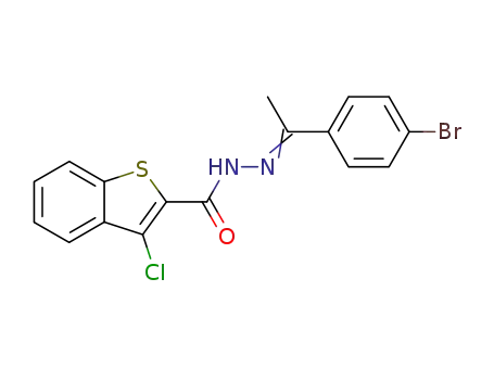 3-Chloro-benzo[b]thiophene-2-carboxylic acid [1-(4-bromo-phenyl)-eth-(E)-ylidene]-hydrazide