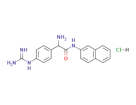 β-naphthylamide of p-guanidino-DL-phenylglycine hydrochloride