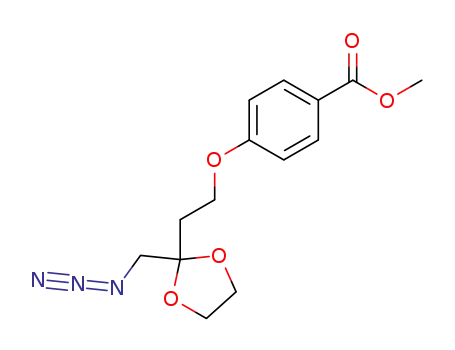 1-azido-4-<p-(carbomethoxy)phenoxy>-2-butanone ethylene ketal
