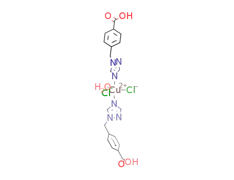 copper(II) (4-(1H-1,2,4-trizol-1-ylmethyl)benzoicacid)<SUB>2</SUB>Cl<SUB>2</SUB>(H<SUB>2</SUB>O)