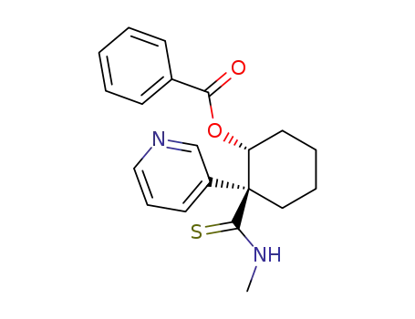[1S,2R]-trans-2-Benzoyloxy-N-methyl-1-(pyrid-3-yl)cyclohexanecarbothioamide