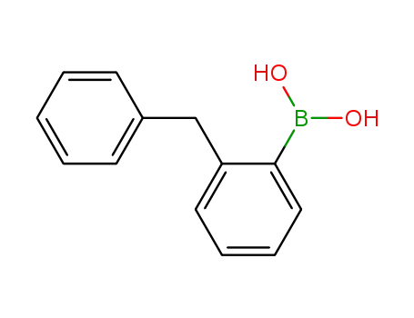 Molecular Structure of 40276-63-9 (2-benzylphenylboronic acid)