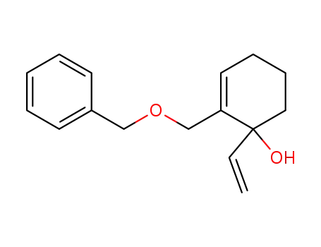 Molecular Structure of 154084-98-7 (2-Benzyloxymethyl-1-vinyl-cyclohex-2-enol)