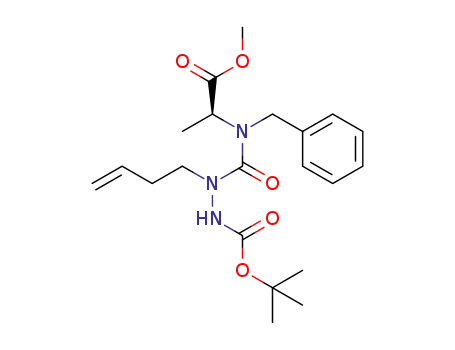 tert-butyl (S)-2-(benzyl(1-methoxy-1-oxopropan-2-yl)carbamoyl)-2-(but-3-en-1-yl)hydrazine-1-carboxylate