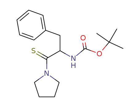 Carbamic acid, [1-(phenylmethyl)-2-(1-pyrrolidinyl)-2-thioxoethyl]-,
1,1-dimethylethyl ester