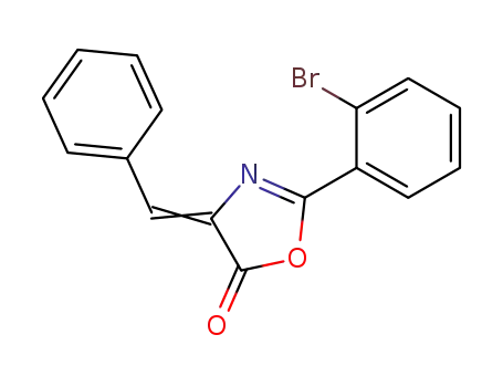 Molecular Structure of 57515-98-7 (4-benzylidene-2-(2-bromophenyl)-1,3-oxazol-5(4H)-one)