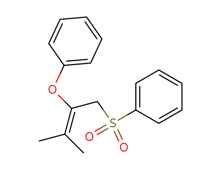 Benzene, [(3-methyl-2-phenoxy-2-butenyl)sulfonyl]-