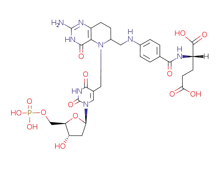 N-(4-(((2-amino-3,4,5,6,7,8-hexahydro-4-oxo-5-((2'-deoxyuridin-5-yl)methyl)pyrido(3,2-d)pyrimidin-6-yl)methyl)amino)benzoyl)glutamic acid 5'-monophosphate