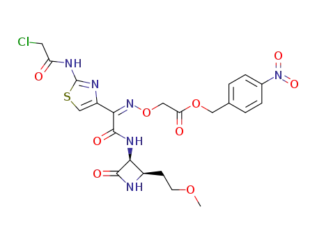 (3S,4R)-3-<2-(2-chloroacetamidothiazol-4-yl)-(Z)-2-(4-nitrobenzyloxycarbonylmethoxyimino)acetamido>-4-(2-methoxyethyl)-2-azetidinone