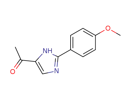 Molecular Structure of 102151-73-5 (1-[2-(4-methoxyphenyl)-1H-imidazol-5-yl]Ethanone)