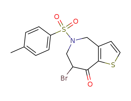 7-bromo-5-(p-tolylsulphonyl)-4,5,6,7-tetrahydro-8H-thieno<3,2-c>azepin-8-one