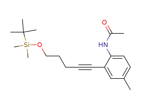N-acetyl-2-<5-<(tert-butyldimethylsilyl)oxy>pentyn-1-yl>-4-methylaniline