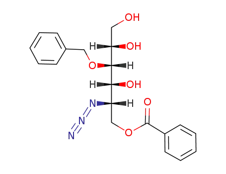5-azido-6-O-benzoyl-3-O-benzyl-5-deoxy-L-iditol
