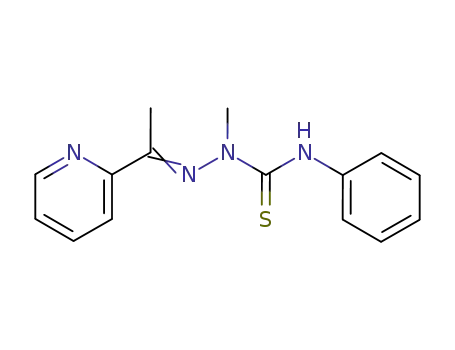 Molecular Structure of 83476-90-8 (Hydrazinecarbothioamide,1-methyl-N-phenyl-2-[1-(2-pyridinyl)ethylidene]-)