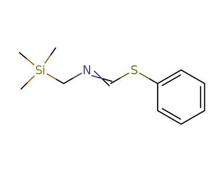 Methanimidothioic acid, N-[(trimethylsilyl)methyl]-, phenyl ester