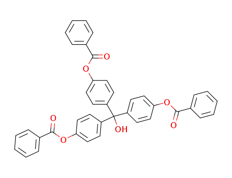 Molecular Structure of 86610-67-5 (4,4',4''-tris(benzoyloxy)tritylcarbinol)