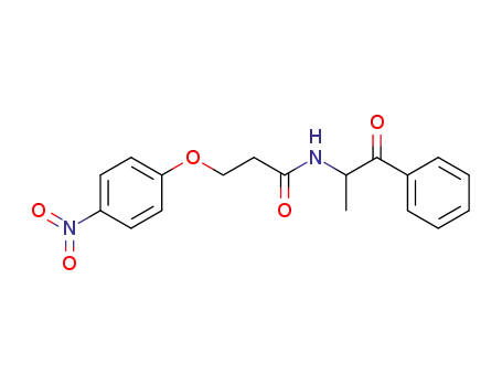 α-<<3-(4-nitrophenoxy)propionyl>amino>propiophenone