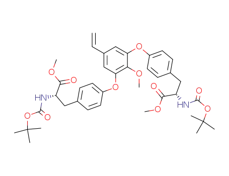 (S)-2-tert-Butoxycarbonylamino-3-(4-{3-[4-((S)-2-tert-butoxycarbonylamino-2-methoxycarbonyl-ethyl)-phenoxy]-2-methoxy-5-vinyl-phenoxy}-phenyl)-propionic acid methyl ester