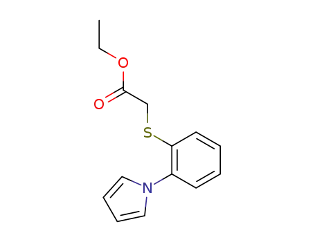 Molecular Structure of 80008-50-0 (1-(2-ethoxycarbonylmethylthiophenyl)pyrrole)