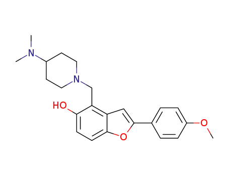 4-((4-(dimethylamino)piperidin-1-yl)methyl)-2-(4-methoxyphenyl)benzofuran-5-ol