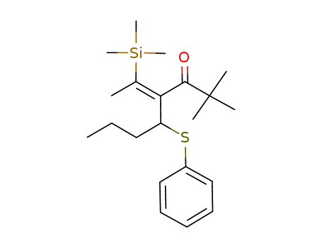 5-trimethylsilyl-2,2-dimethyl-4-(1-phenylthiobutyl)hex-4-en-3-one