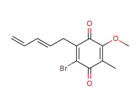 2,5-Cyclohexadiene-1,4-dione,
2-bromo-5-methoxy-6-methyl-3-(2,4-pentadienyl)-