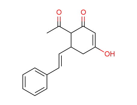 6-acetyl-3-hydroxy-5-styryl-2-cyclohexenone