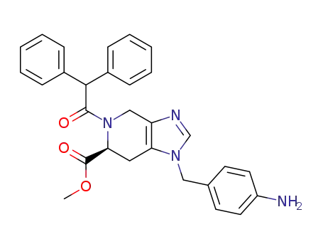 (S)-1-(4-Amino-benzyl)-5-diphenylacetyl-4,5,6,7-tetrahydro-1H-imidazo[4,5-c]pyridine-6-carboxylic acid methyl ester