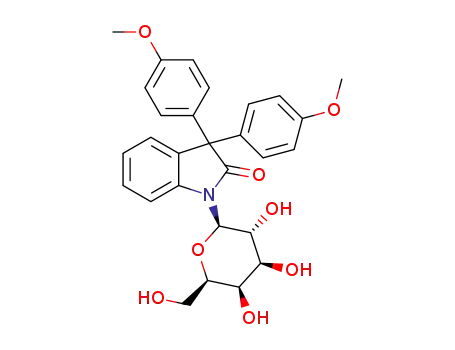 3,3-bis(4-methoxylphenyl)-1-(β-D-galactopyranosyl)indolin-2-one