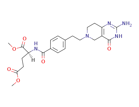(S)-2-{4-[2-(2-Amino-4-oxo-3,5,7,8-tetrahydro-4H-pyrido[4,3-d]pyrimidin-6-yl)-ethyl]-benzoylamino}-pentanedioic acid dimethyl ester