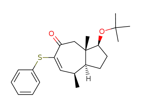 t-2,t-7-dimethyl-4-(phenylthio)-t-8-(t-butyloxy)-r-1H-bicyclo<5.3.0>dec-3,4-en-5-one