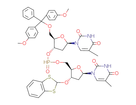 5'-O-dimethoxytritylthymidin-3'-yl 3'-O-(1,3-benzodithiol-2-yl)thymidin-5'-yl H-phosphonate