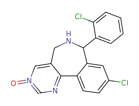 9-chloro-7-(2-chlorophenyl)-6,7-dihydro-5H-pyrimido<5,4-d><2>benzazepine 3-oxide