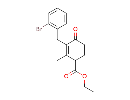 Ethyl 3-(o-bromobenzyl)-2-methyl-4-oxocyclohex-2-enecarboxylate