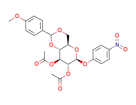 4-nitrophenyl 2,3-di-O-acetyl-4,6-O-(4-methoxybenzylidene)-β-D-glucopyranoside