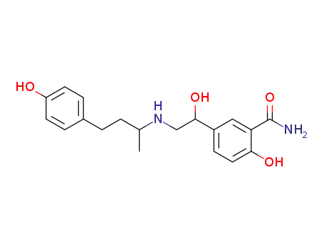 2-Hydroxy-5-{1-hydroxy-2-[3-(4-hydroxy-phenyl)-1-methyl-propylamino]-ethyl}-benzamide