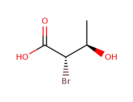 Molecular Structure of 70702-03-3 (Butanoic acid, 2-bromo-3-hydroxy-, (2S,3R)-)
