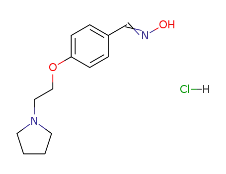 4-(2-Pyrrolidin-1-yl-ethoxy)-benzaldehyde oxime; hydrochloride