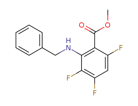 2-Benzylamino-3,4,6-trifluoro-benzoic acid methyl ester