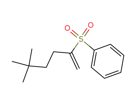 Molecular Structure of 84363-69-9 (2-(phenylsulfonyl)-5,5-dimethyl-1-hexene)