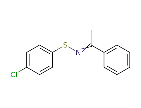 Molecular Structure of 61501-01-7 (Benzenesulfenamide, 4-chloro-N-(1-phenylethylidene)-)