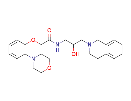 Molecular Structure of 1616075-15-0 (N-(3-(3,4-dihydroisoquinolin-2(1H)-yl)-2-hydroxypropyl)-2-(2-morpholinophenoxy)acetamide)